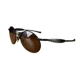 Chanel Steampunk Oval Gold Logo Sunglasses
