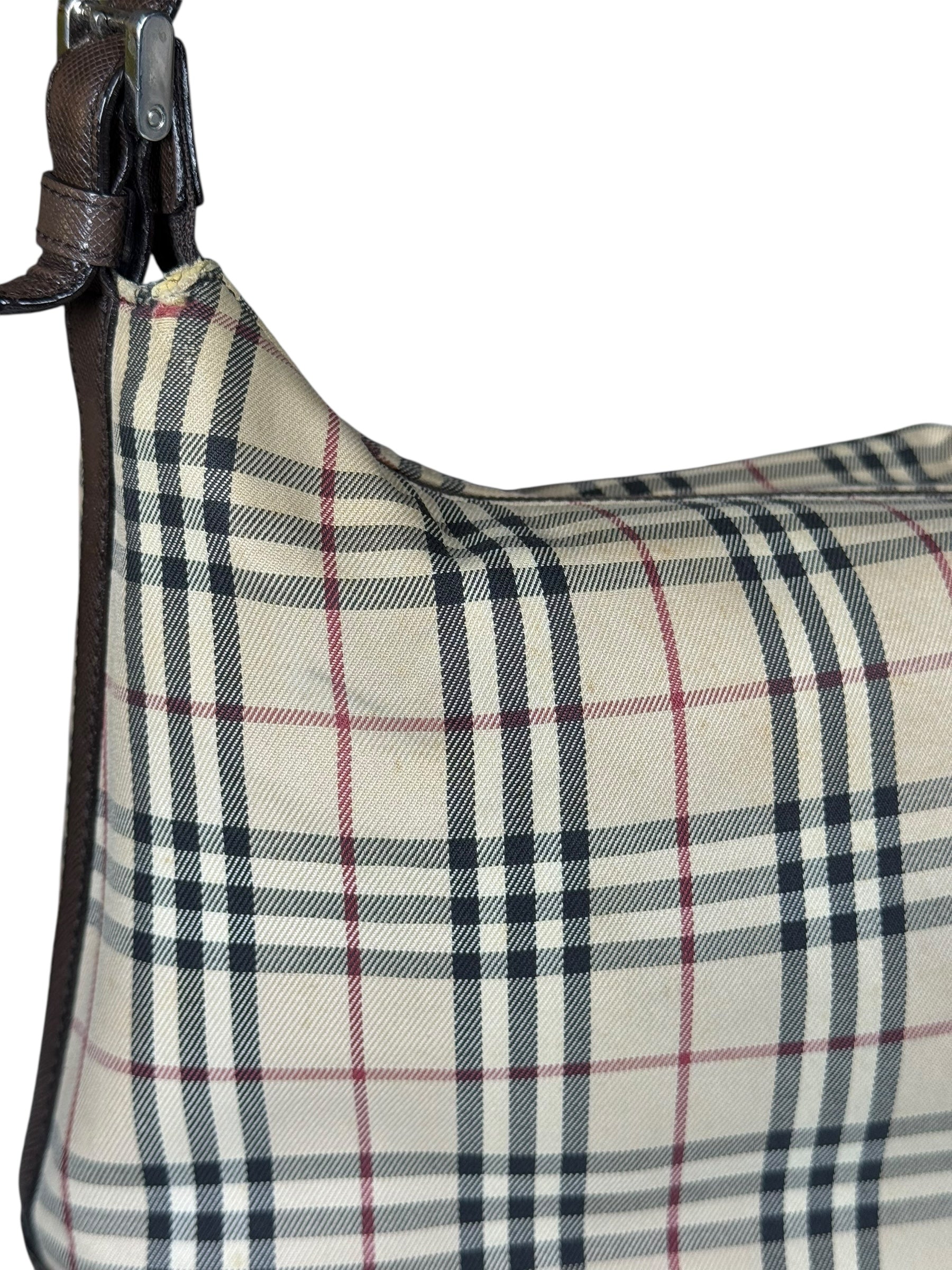 Burberry Nova Check Canvas Vintage Shoulder Bag