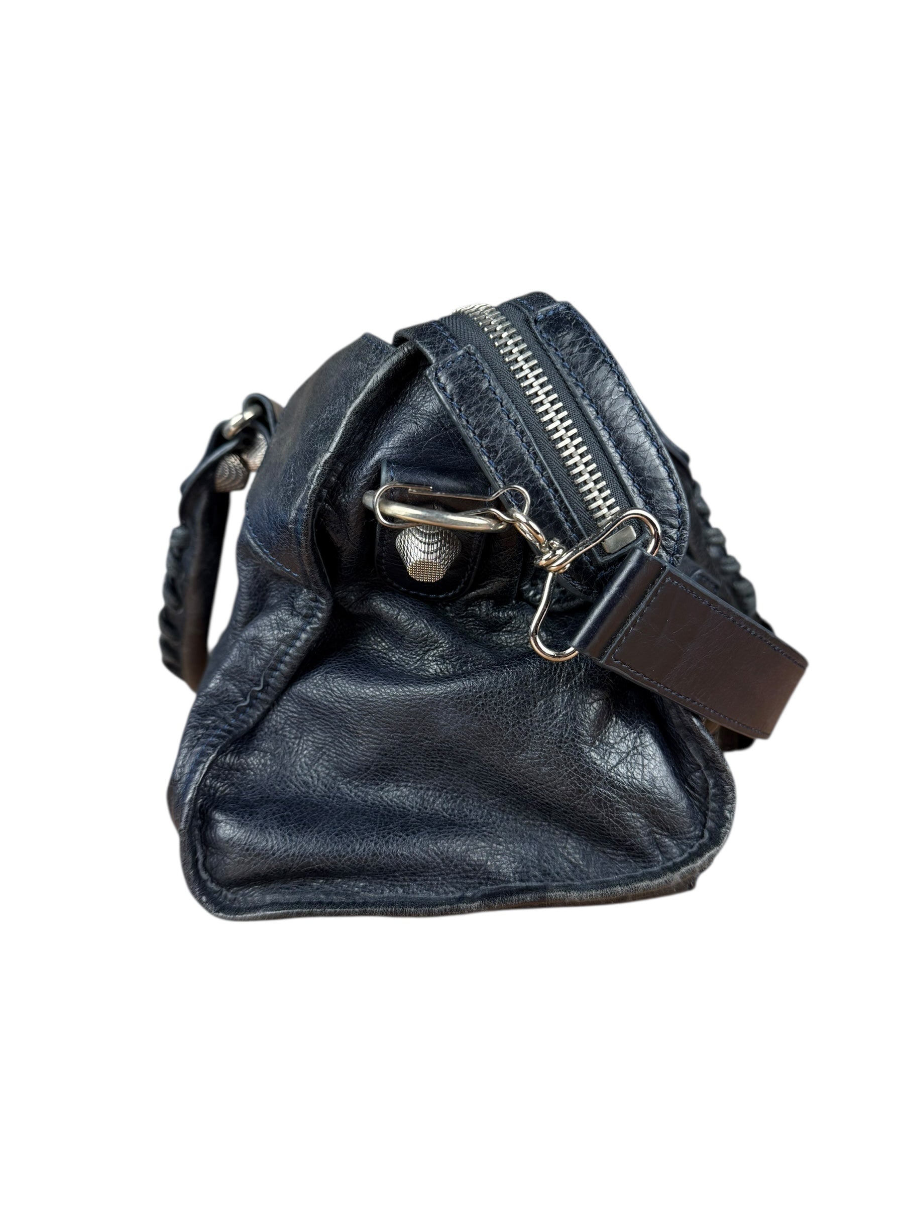 Balenciaga Navy M Le City Bag