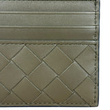 Bottega Veneta Intrecciato Cardholder Navy/Olive