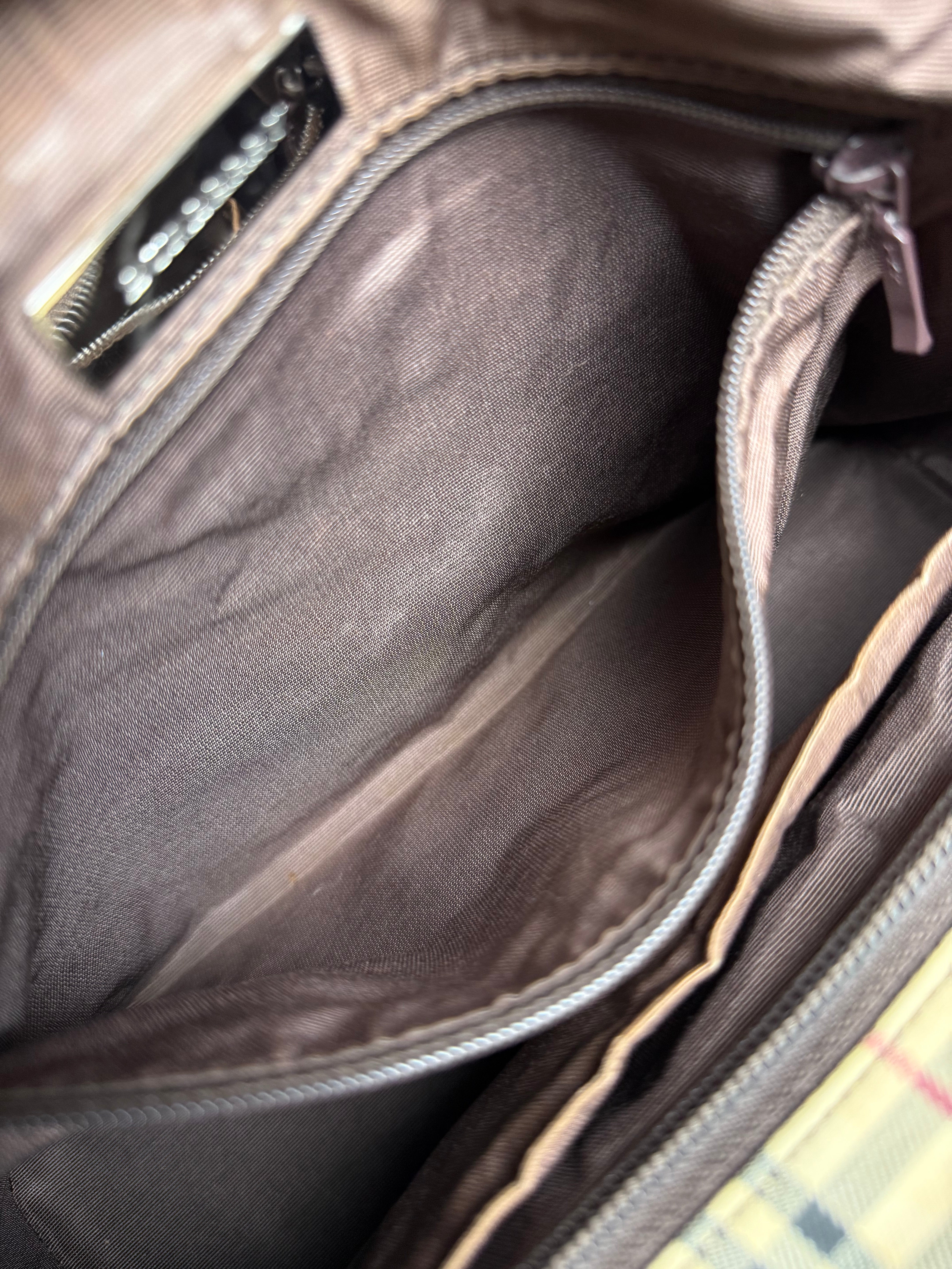 Burberry Nova Check Canvas Vintage Shoulder Bag