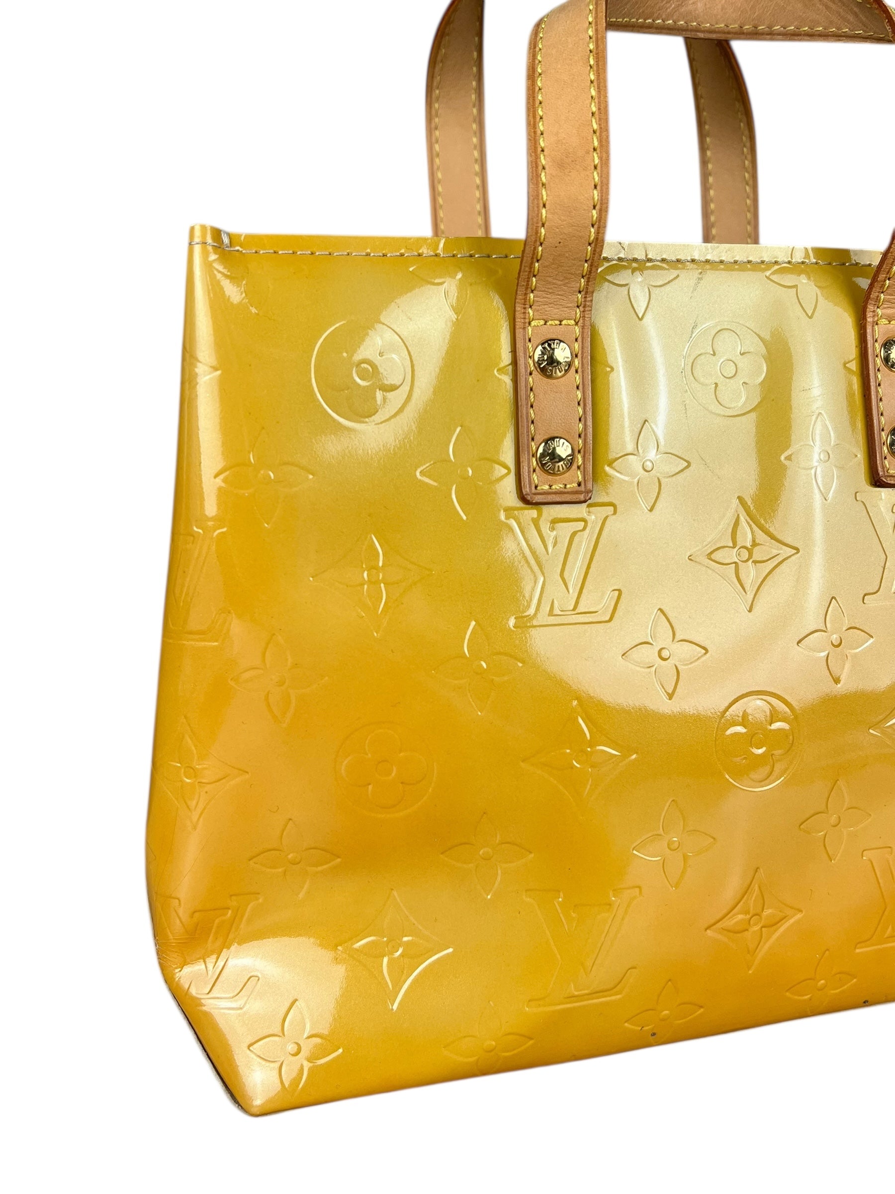 Louis Vuitton Monogram Vernis Reade PM Yellow