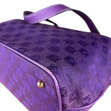 Loewe Vintage Purple Anagram Shoulder Tote
