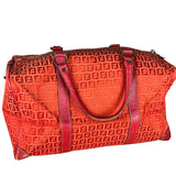 Fendi FF Vintage Boston Bag Red