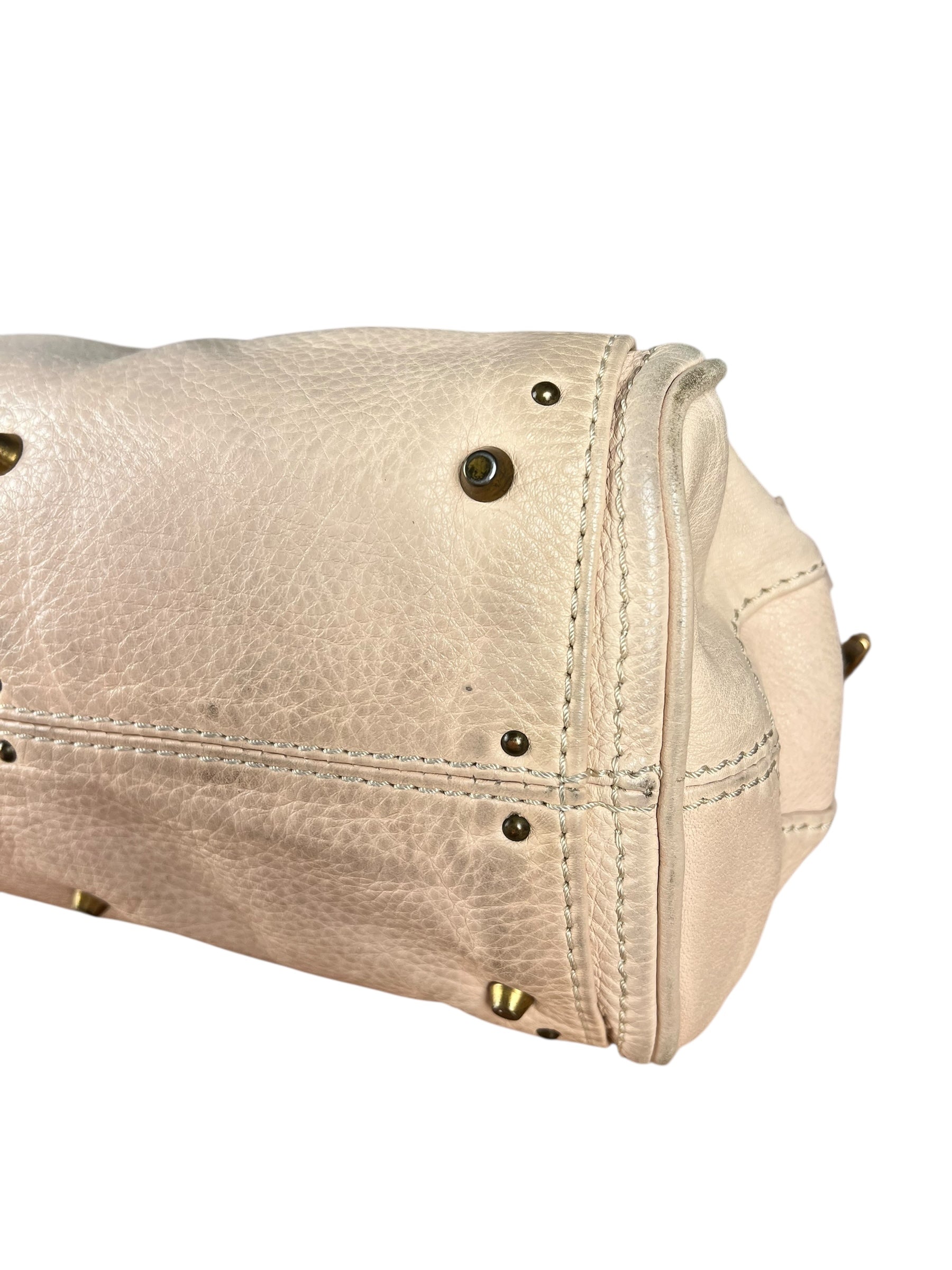 Chloe Vintage Mini Chloe Paddington Bag Beige