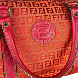 Fendi FF Vintage Boston Bag Red