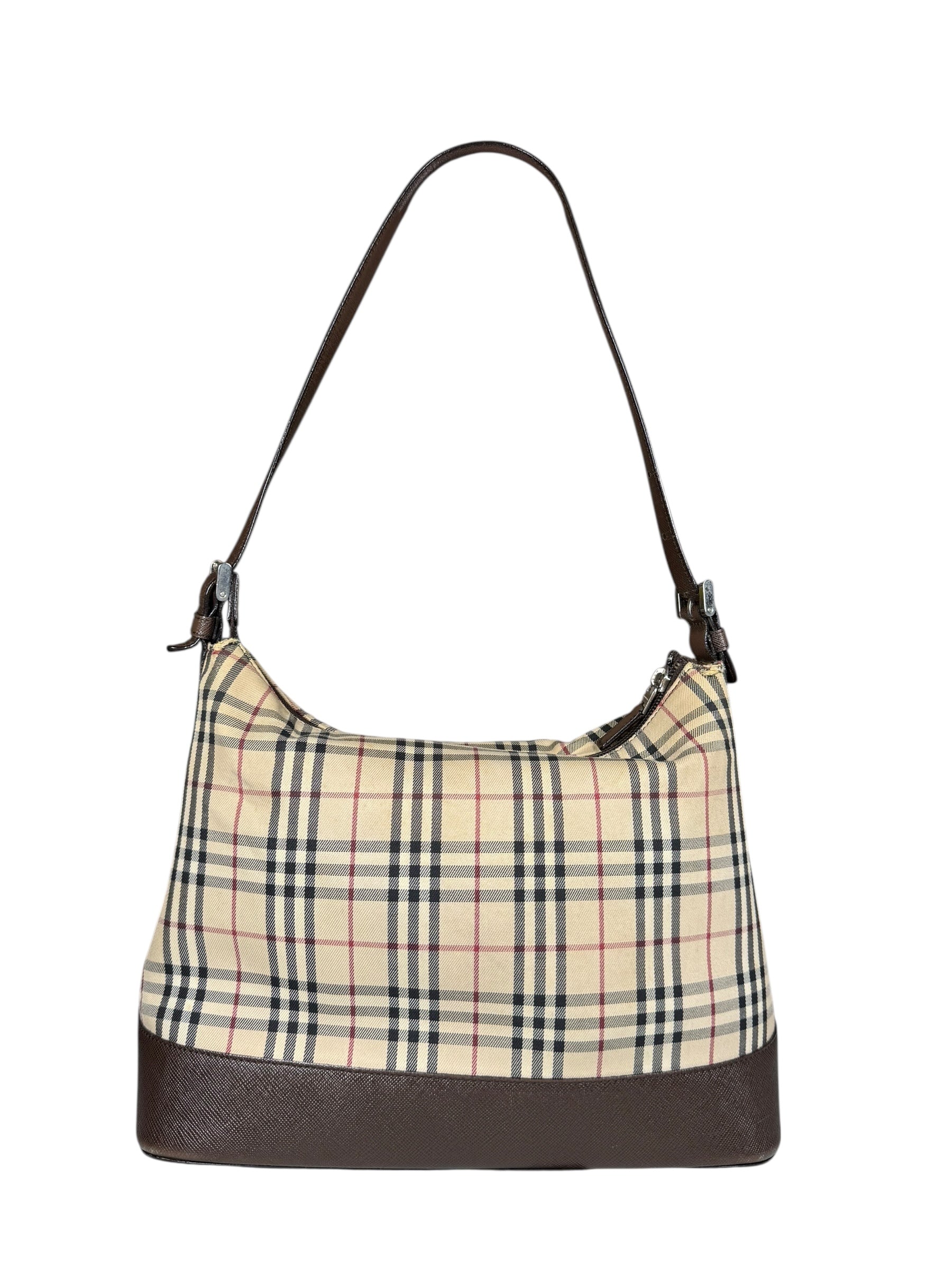 Burberry Nova Check Canvas Vintage Shoulder Bag