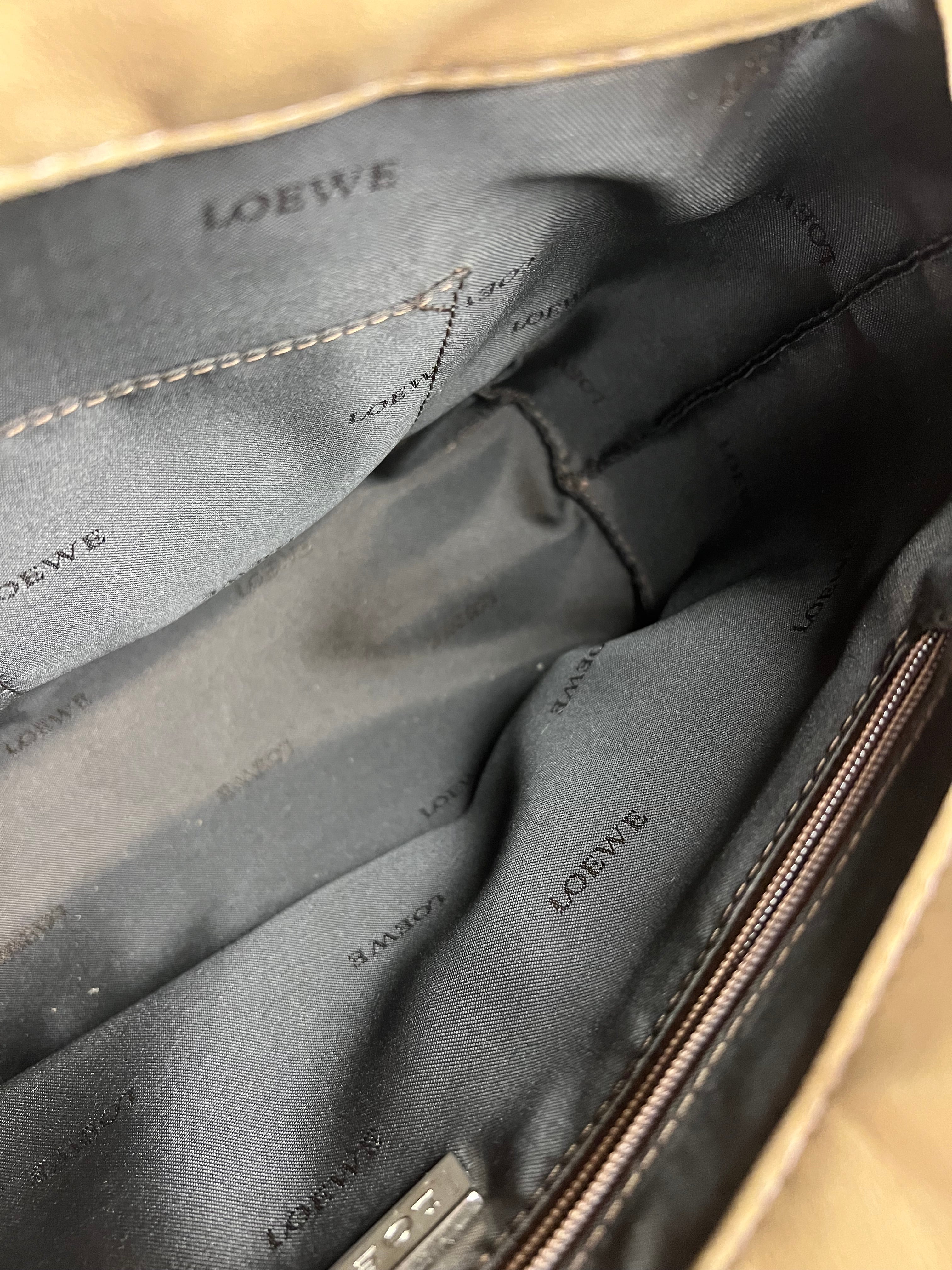 Loewe Vintage Leather Postal Handbag