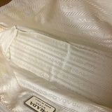 Prada Vintage White/Brown Top Handle Bag