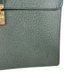 Louis Vuitton Epi Green Top Handle Briefcase