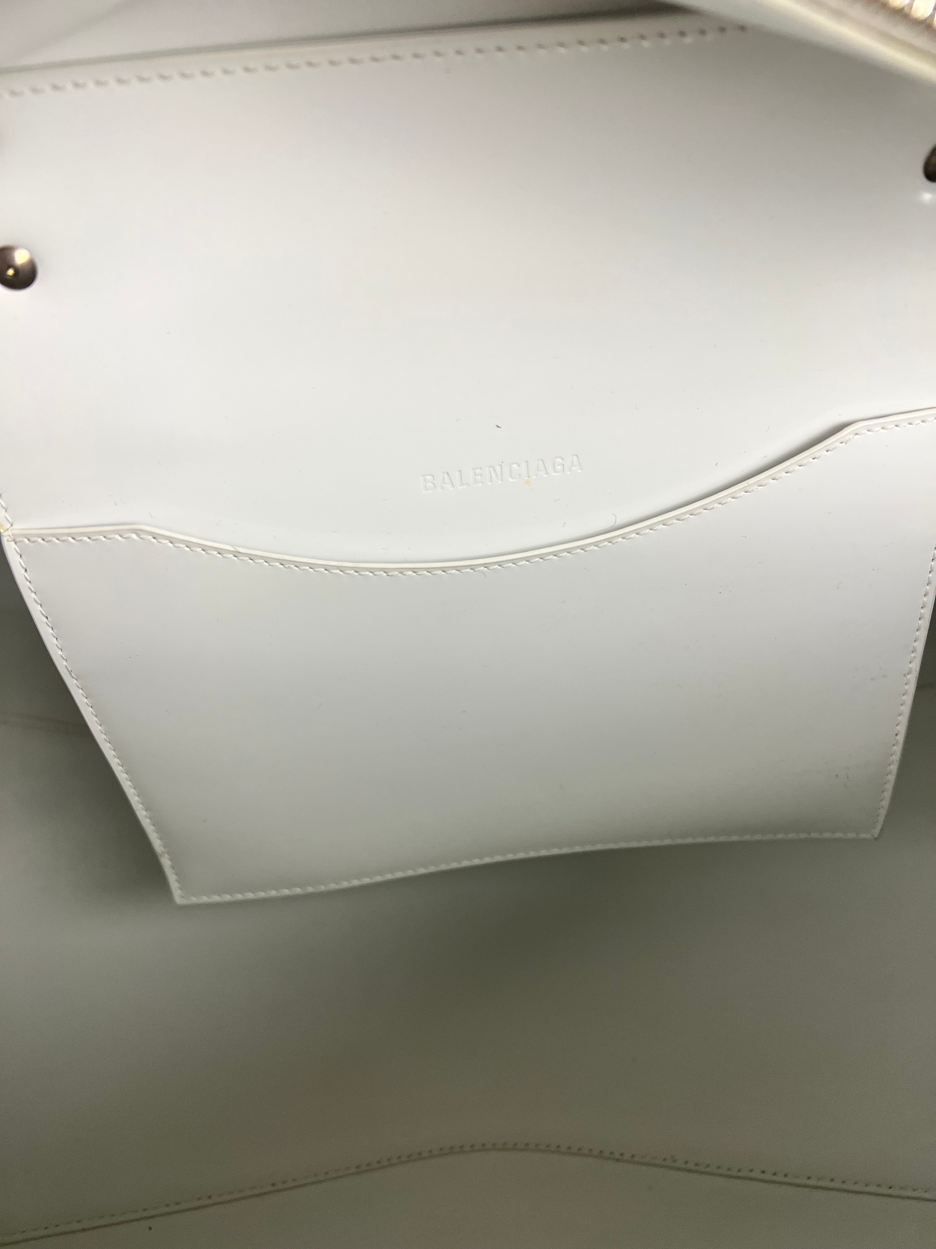Balenciaga Grained White Neo Classic City Bag