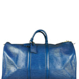 Louis Vuitton Blue Epi Keepall 55