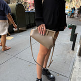 Fendi First Nappa Leather Sand Shoulder Bag