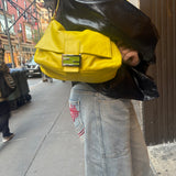 Fendi Yellow Leather Mamma Baguette