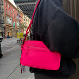 Gucci Hot Pink GG Rubber Effect Crossbody Bag
