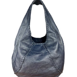 Bottega Veneta Blue Intrecciato Hobo Shoulder Bag