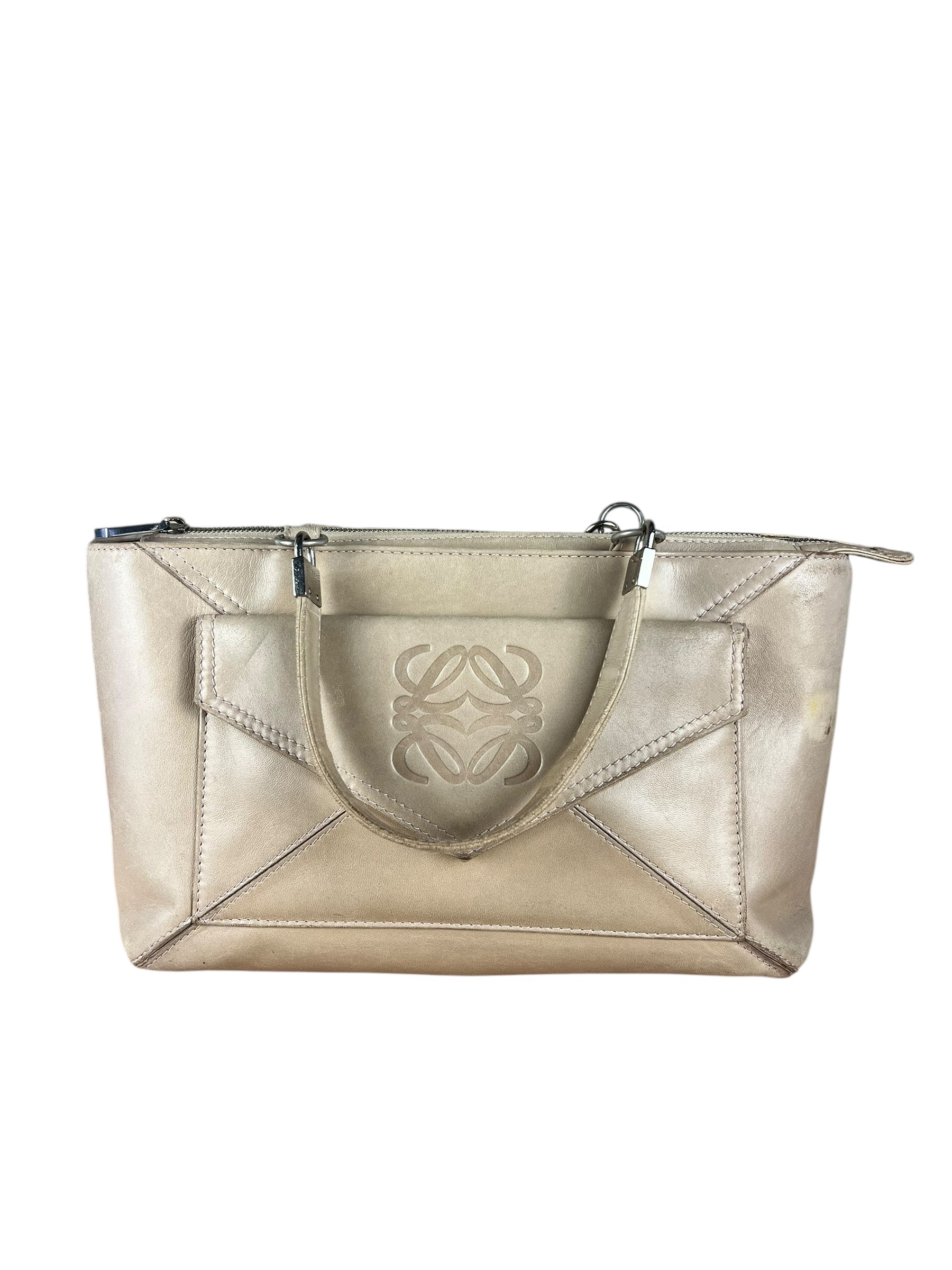Loewe Vintage Leather Postal Handbag