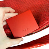 Bottega Veneta Large Intreccio Hobo Bag Red