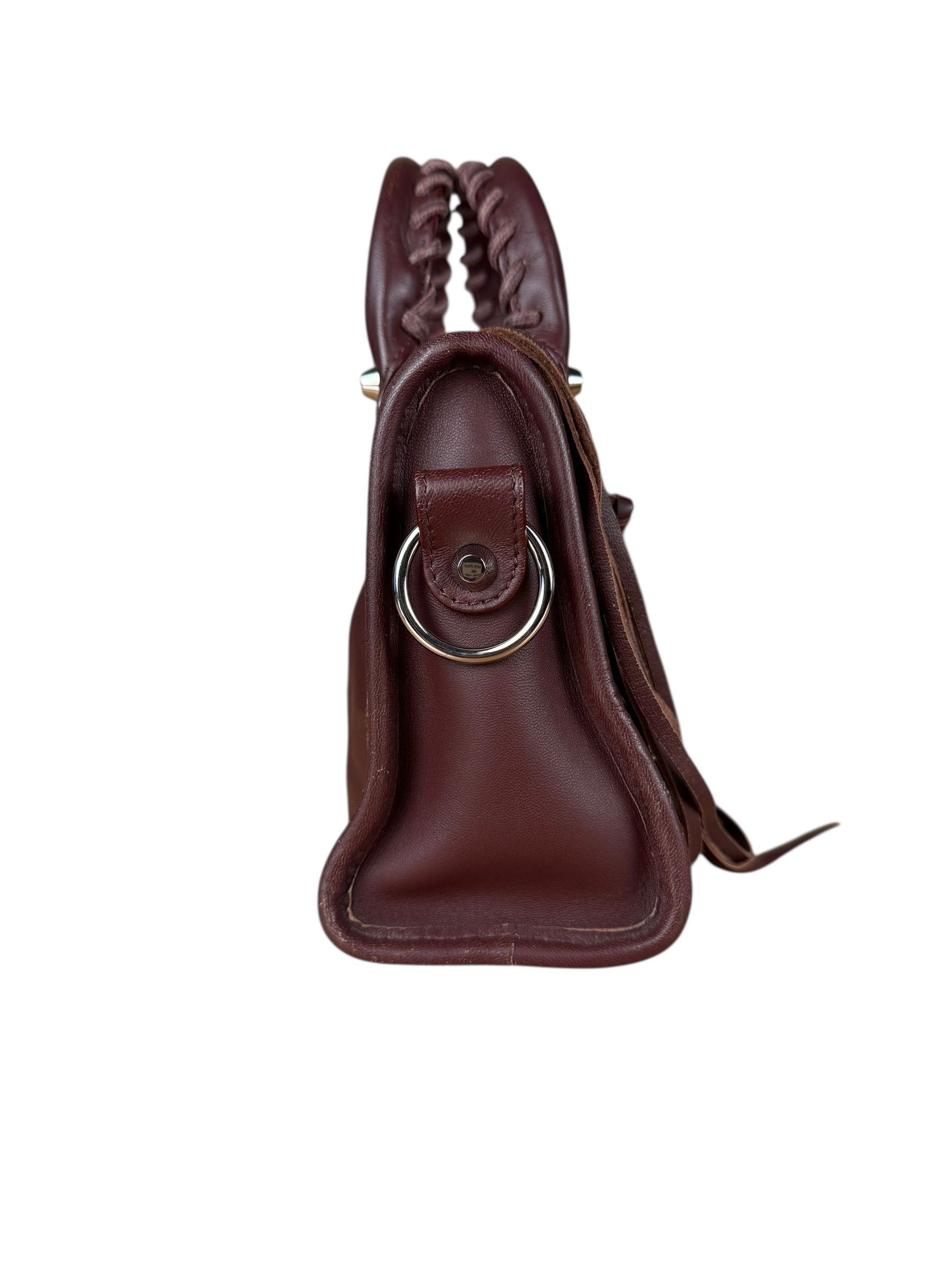 Balenciaga Burgundy Mini City Bag
