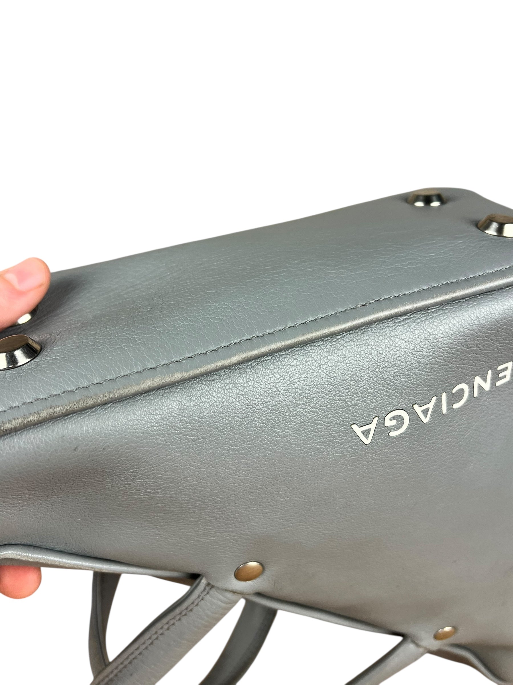 Balenciaga Small Grey Triangle Bag