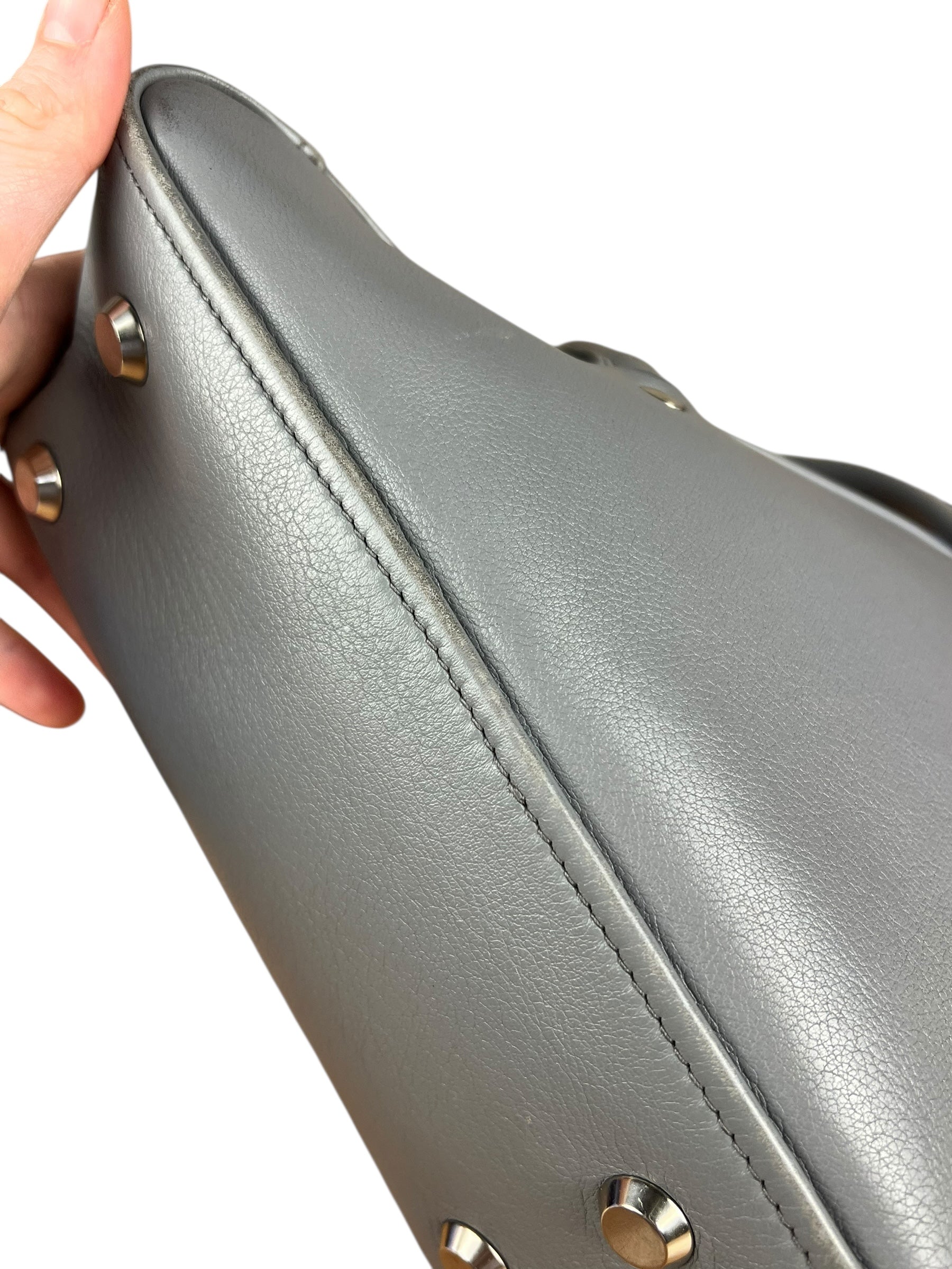 Balenciaga Small Grey Triangle Bag
