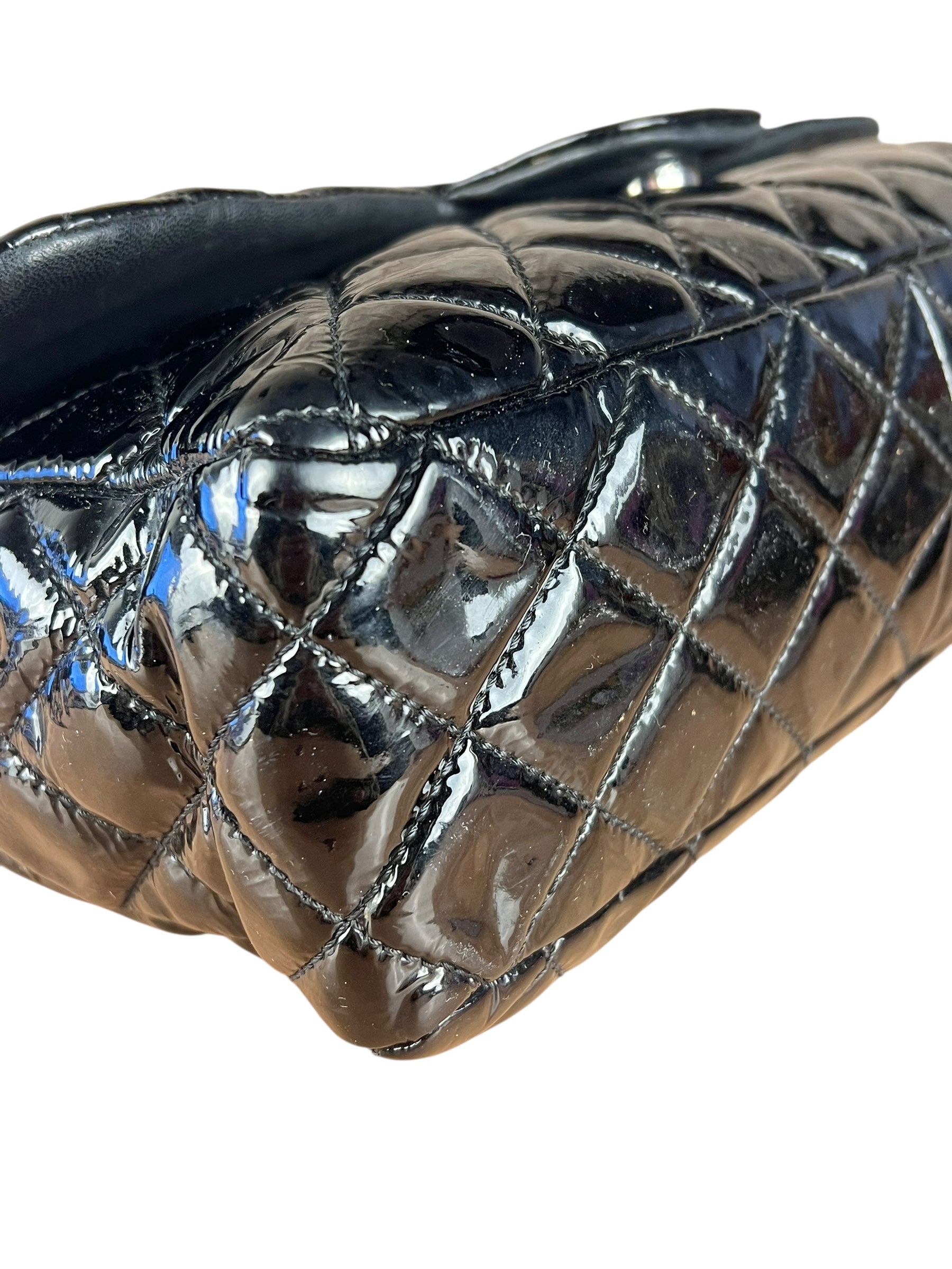 Chanel Black Patent Leather Classic Flap Bag ('08-'09)