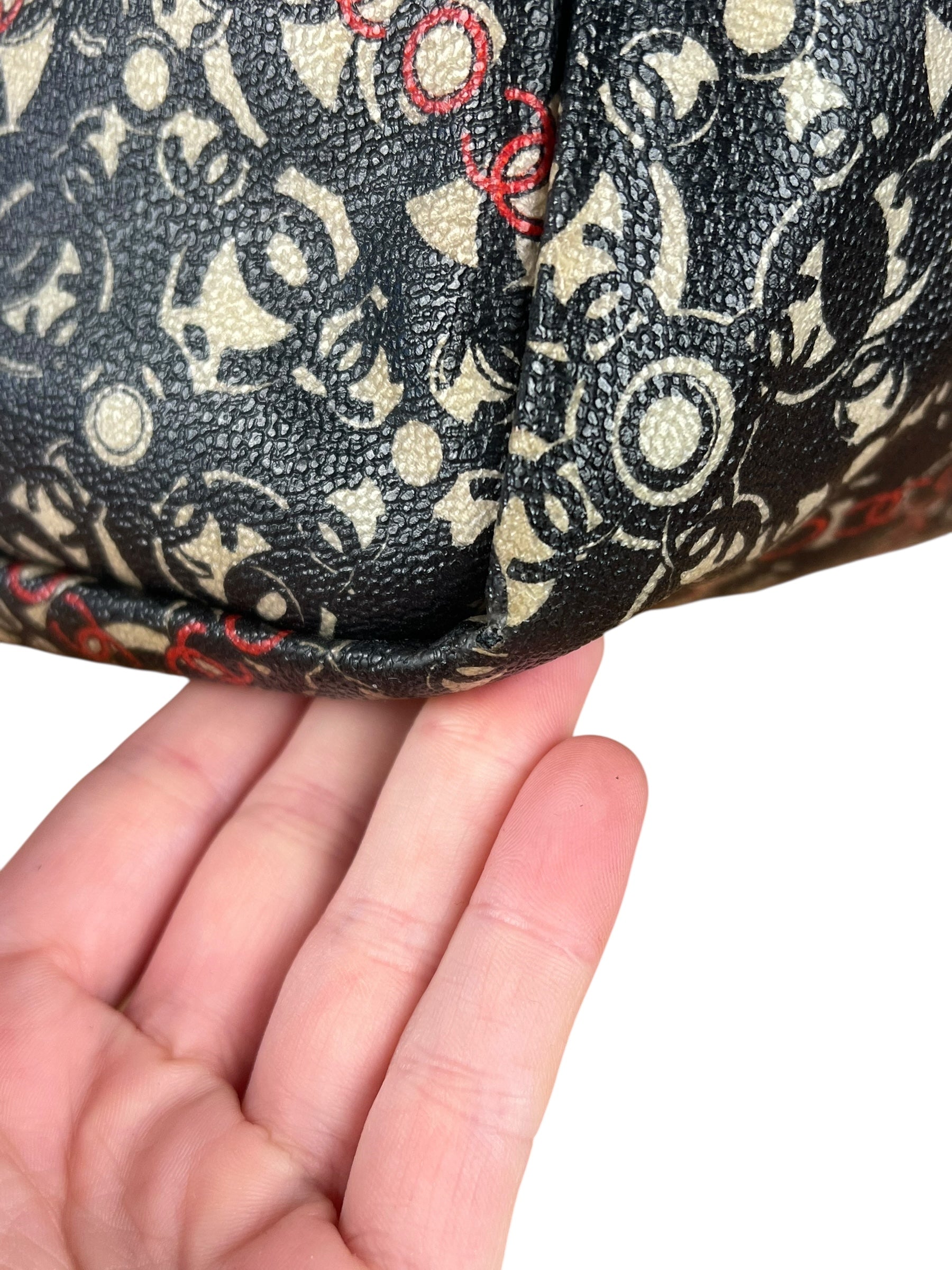 Chanel Optic Coco Chainlink Print Shoulder Tote