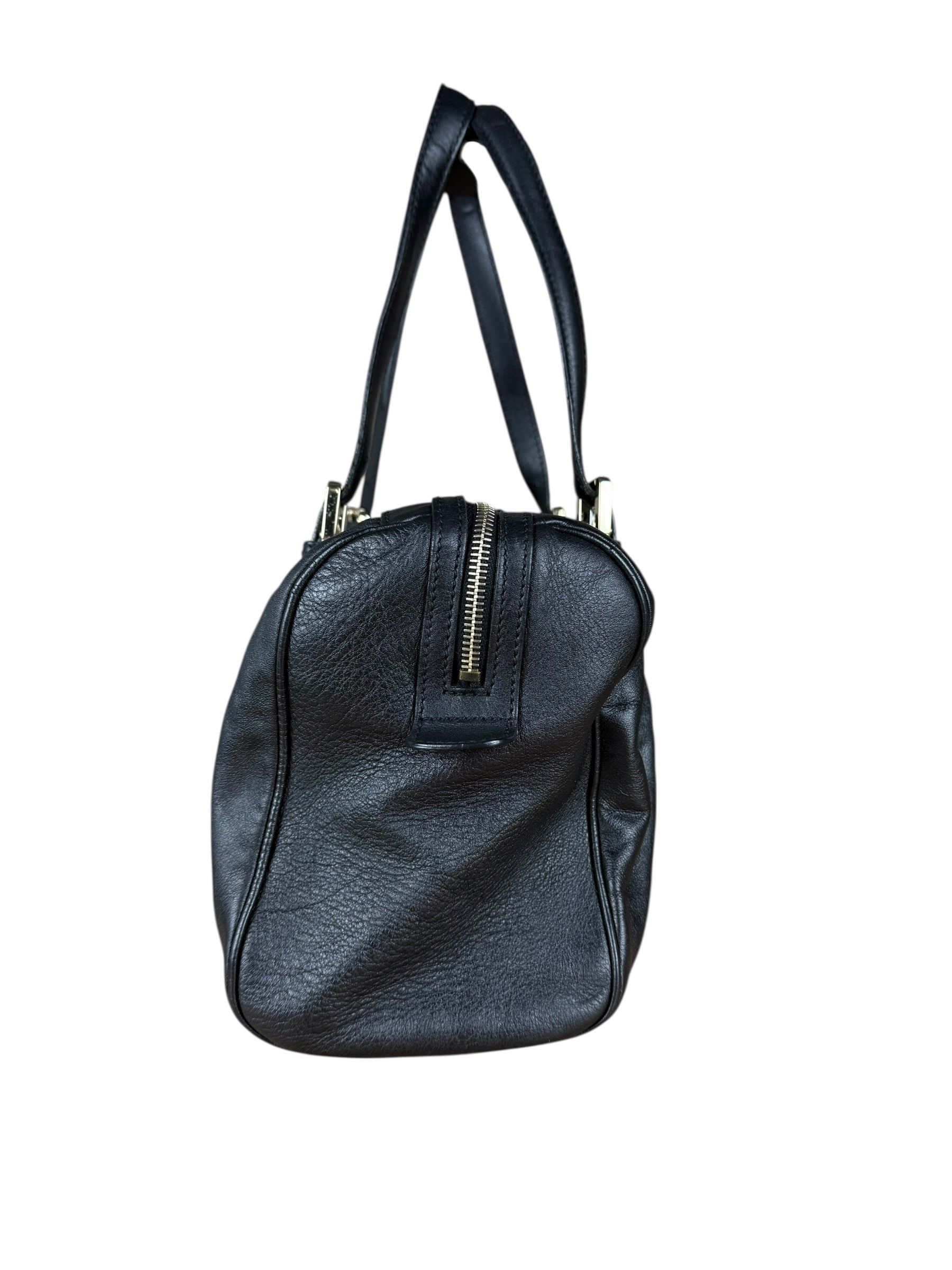 Gucci Britt Leather Boston Bag