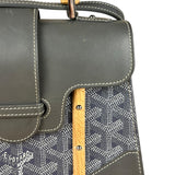 Goyard Mini Grey Goyardine Saigon Top Handle Bag