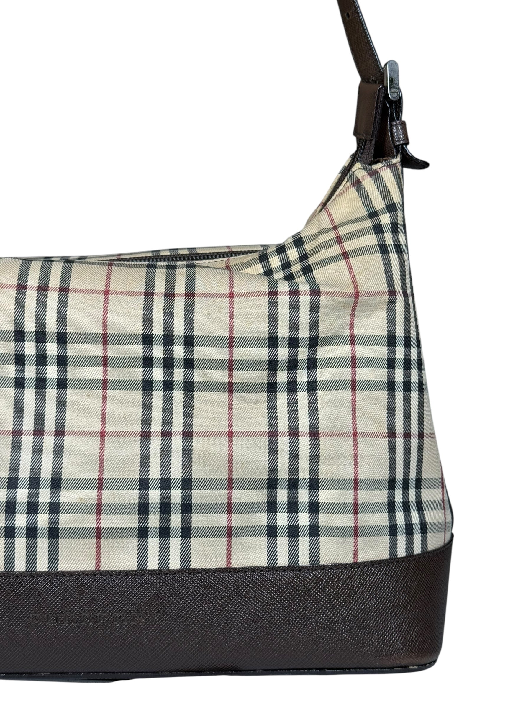 Burberry Nova Check Canvas Vintage Shoulder Bag