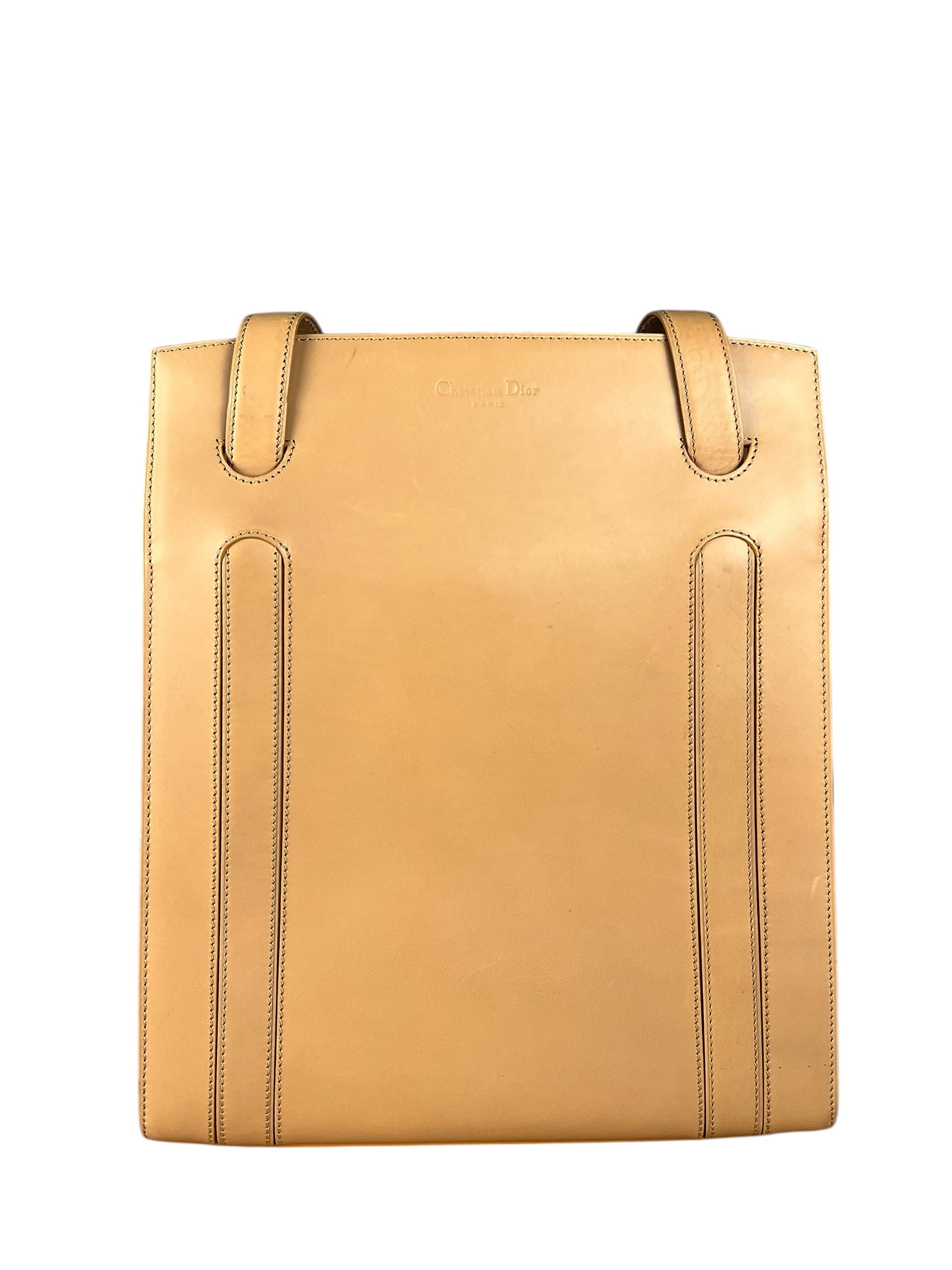 Dior Brown Leather Shoulder Tote