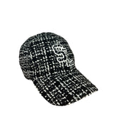 Saint Laurent SL Tweed Embroidered Baseball Cap