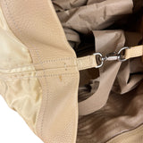 Prada Beige Nylon/Leather Shoulder Bag
