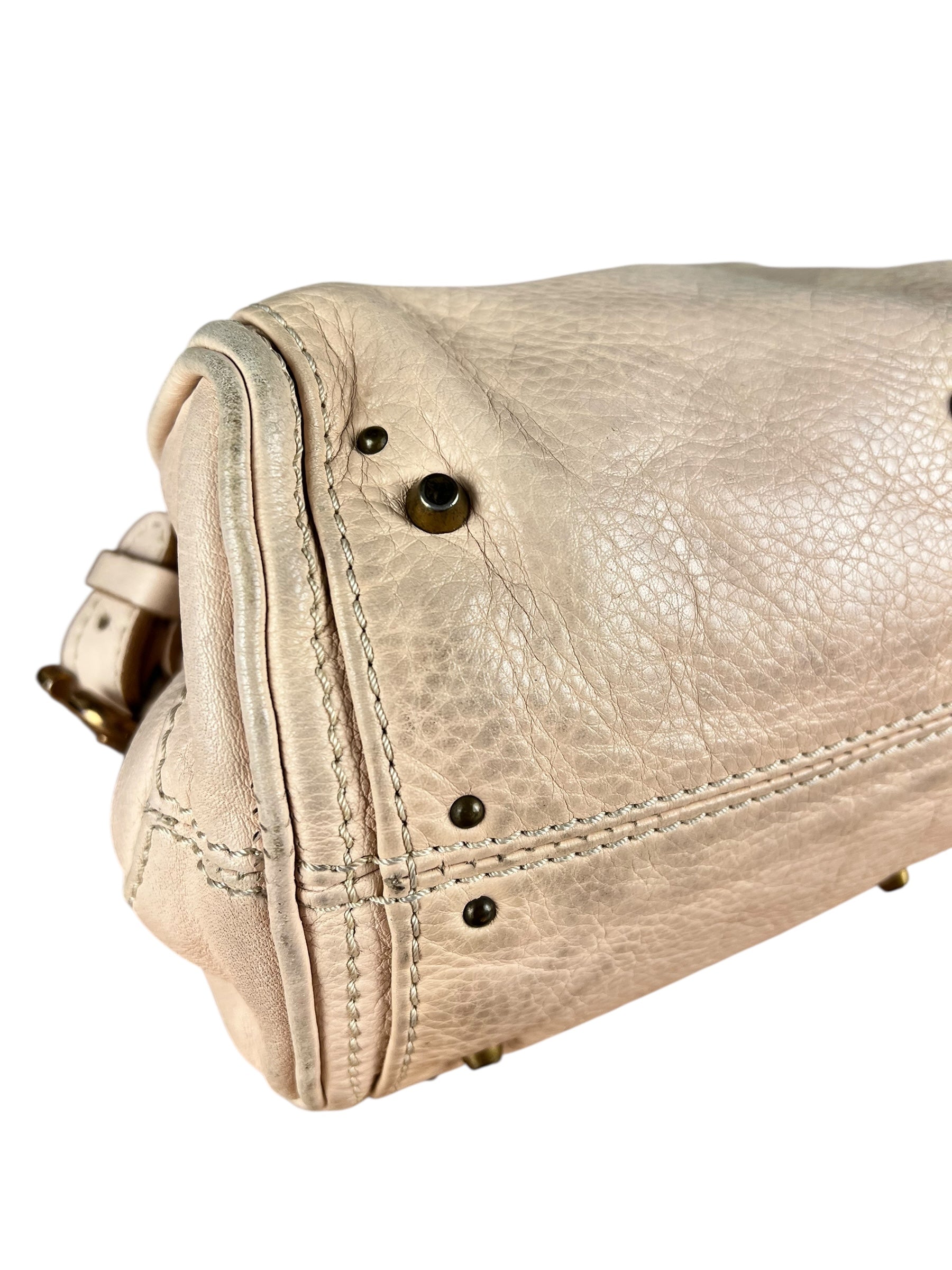 Chloe Vintage Mini Chloe Paddington Bag Beige