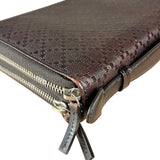 Gucci Diamante Leather Zippy Top Handle Organizer