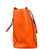 Gucci Orange Pebble Leather Swing Medium Tote