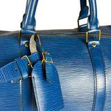 Louis Vuitton Blue Epi Keepall 55