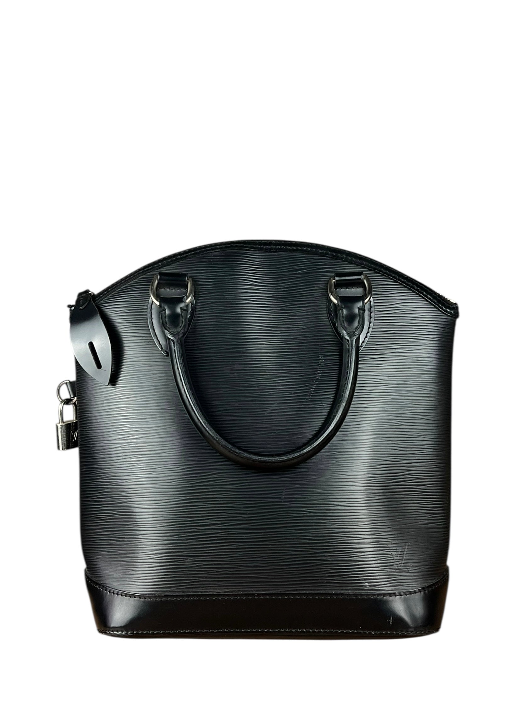 Louis Vuittonn Black Epi Lockit Handbag