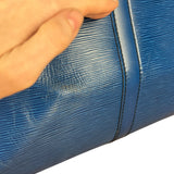 Louis Vuitton Blue Epi Keepall 55