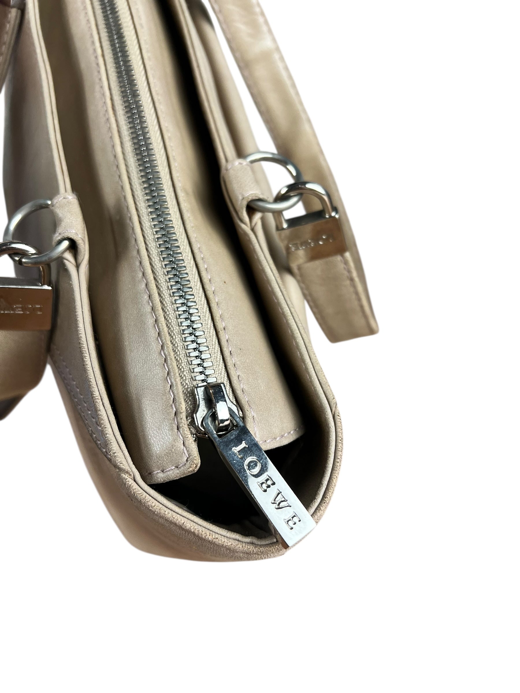 Loewe Vintage Leather Postal Handbag