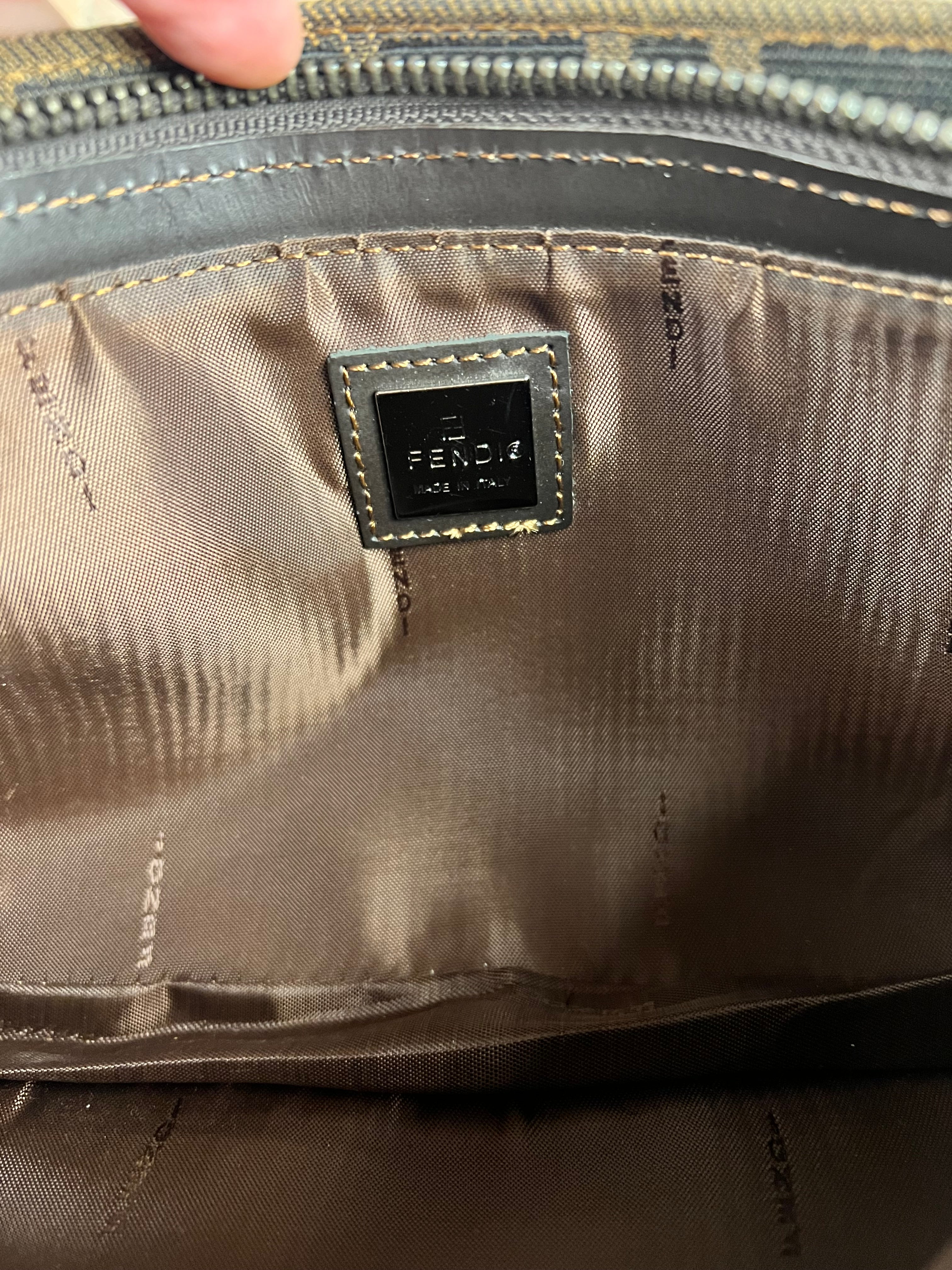 Fendi Vintage Zucca Pochette Shoulder Bag