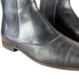 Gucci Black Imprime Pattern Leather Chelsea Boot