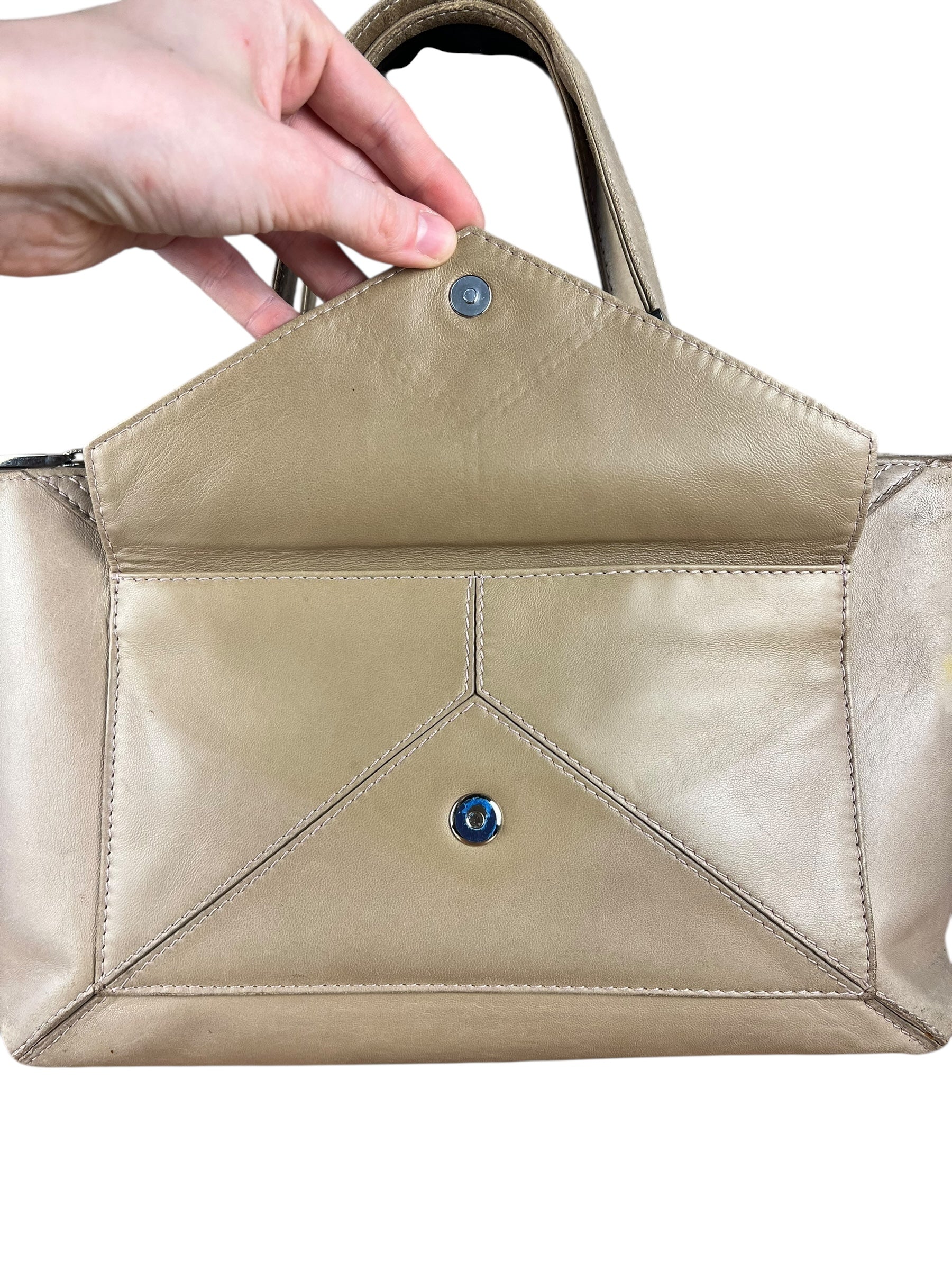 Loewe Vintage Leather Postal Handbag