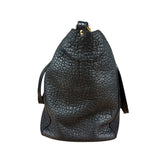Burberry Black Pebbled Leather Shoulder Bag