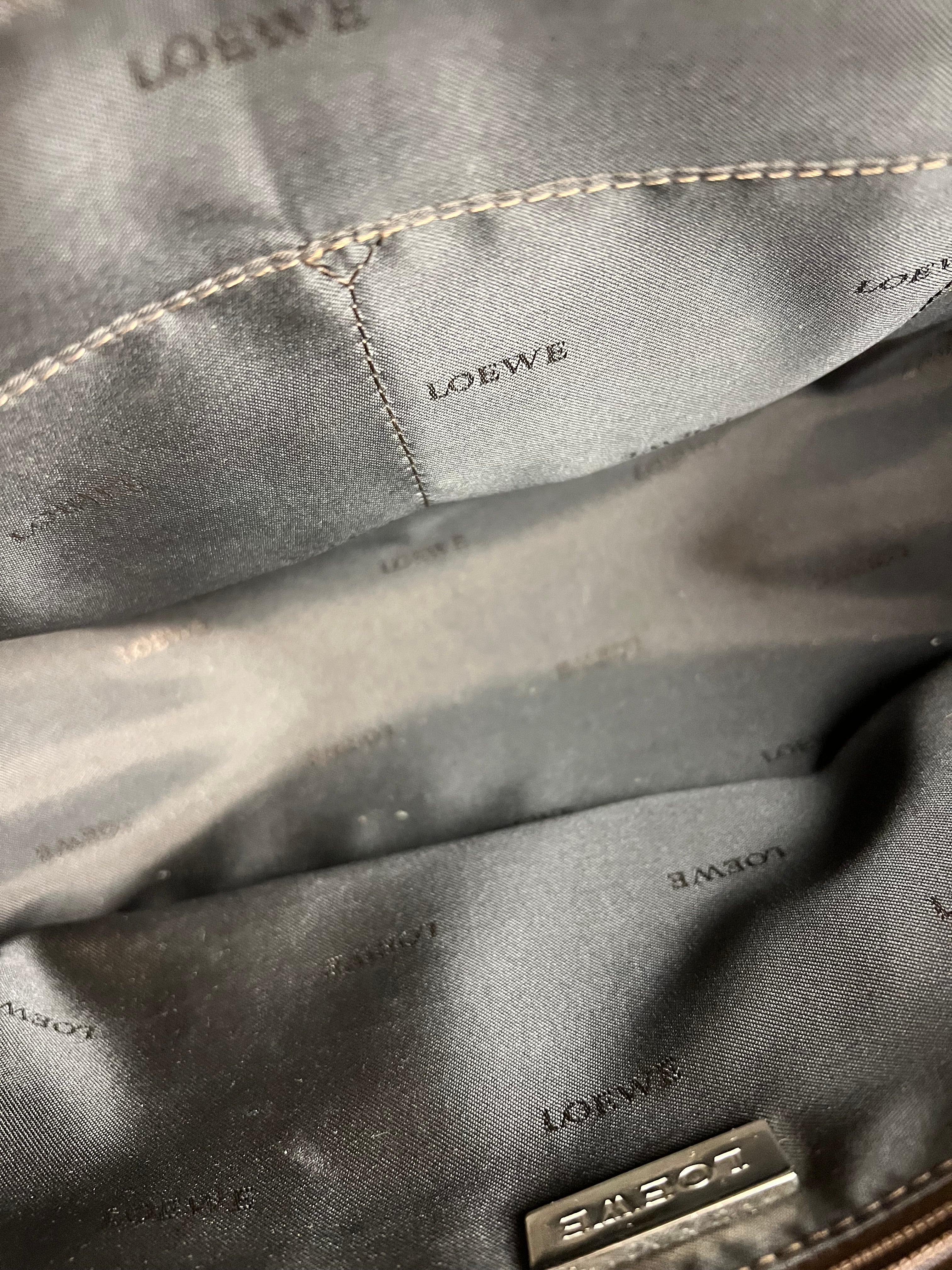 Loewe Vintage Leather Postal Handbag