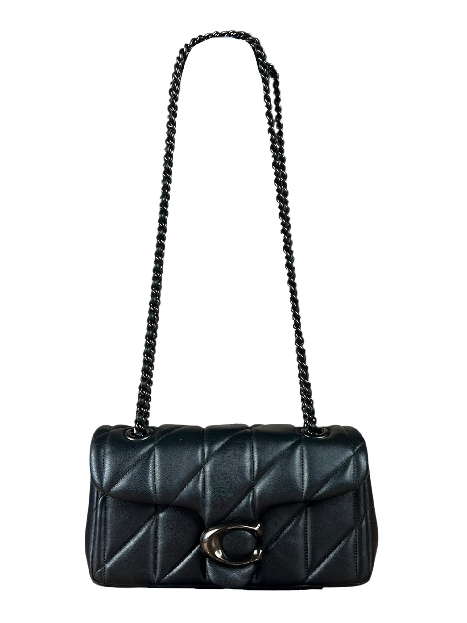 Coach Nappa Leather Black Tabby 18 Crossbody