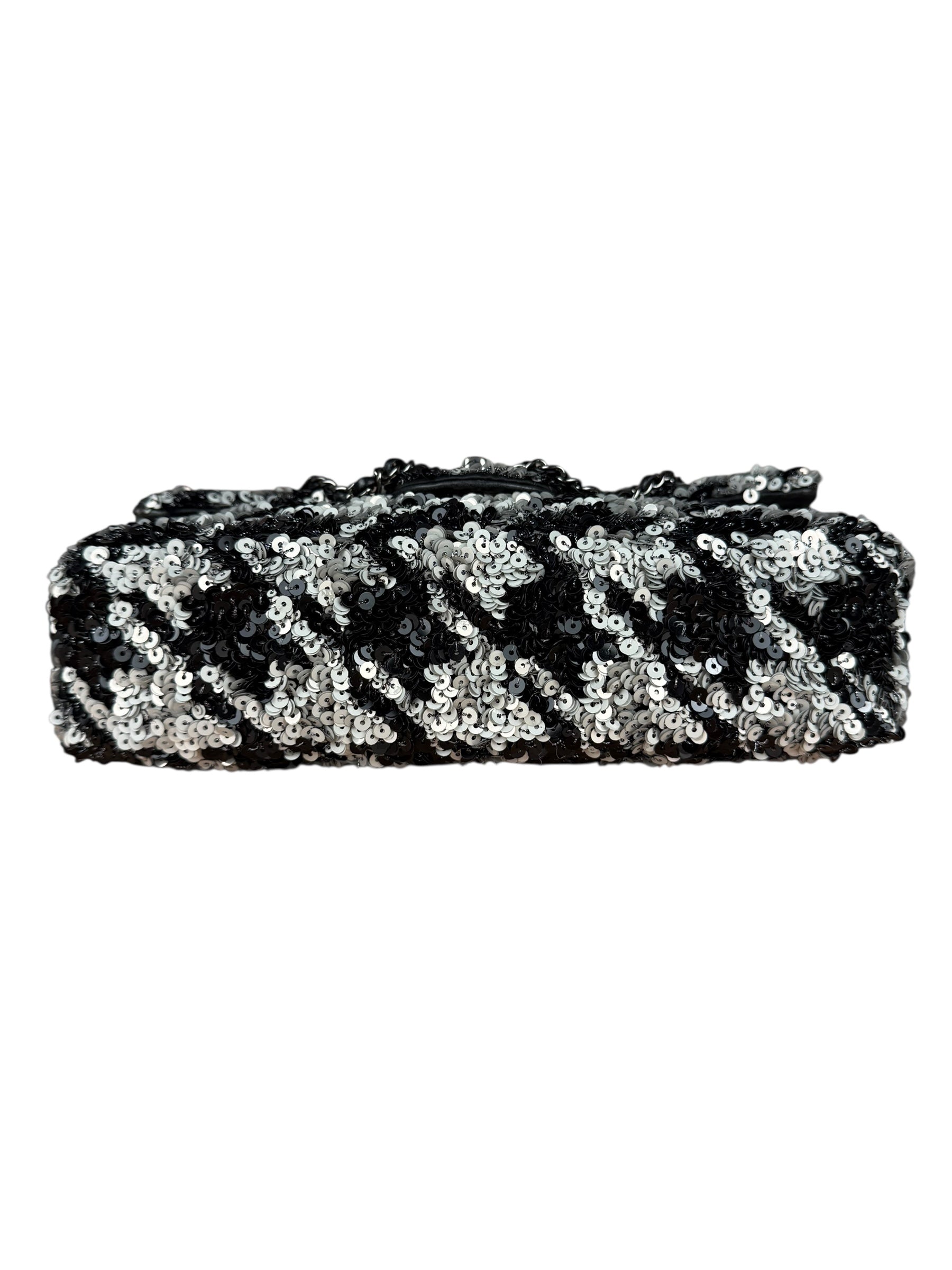 Chanel Medium Classic Flap Sequin Handbag 2020