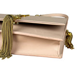 Saint Laurent Smooth Calfskin Monogram Kate Tassel Chain Pink
