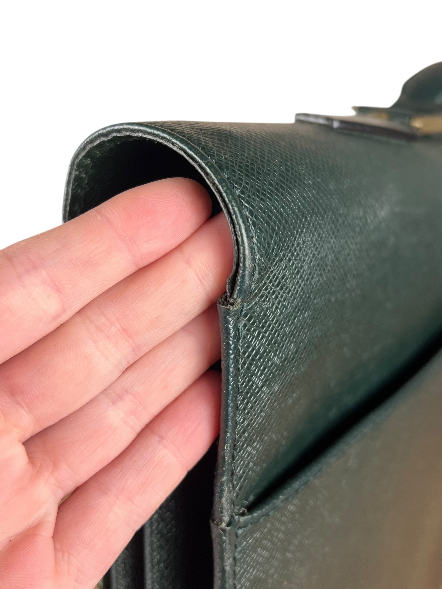 Louis Vuitton Epi Green Top Handle Briefcase