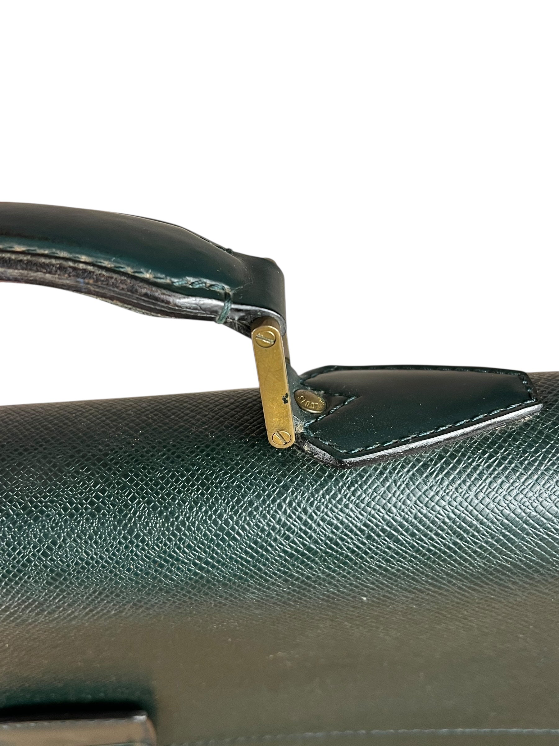 Louis Vuitton Epi Green Top Handle Briefcase